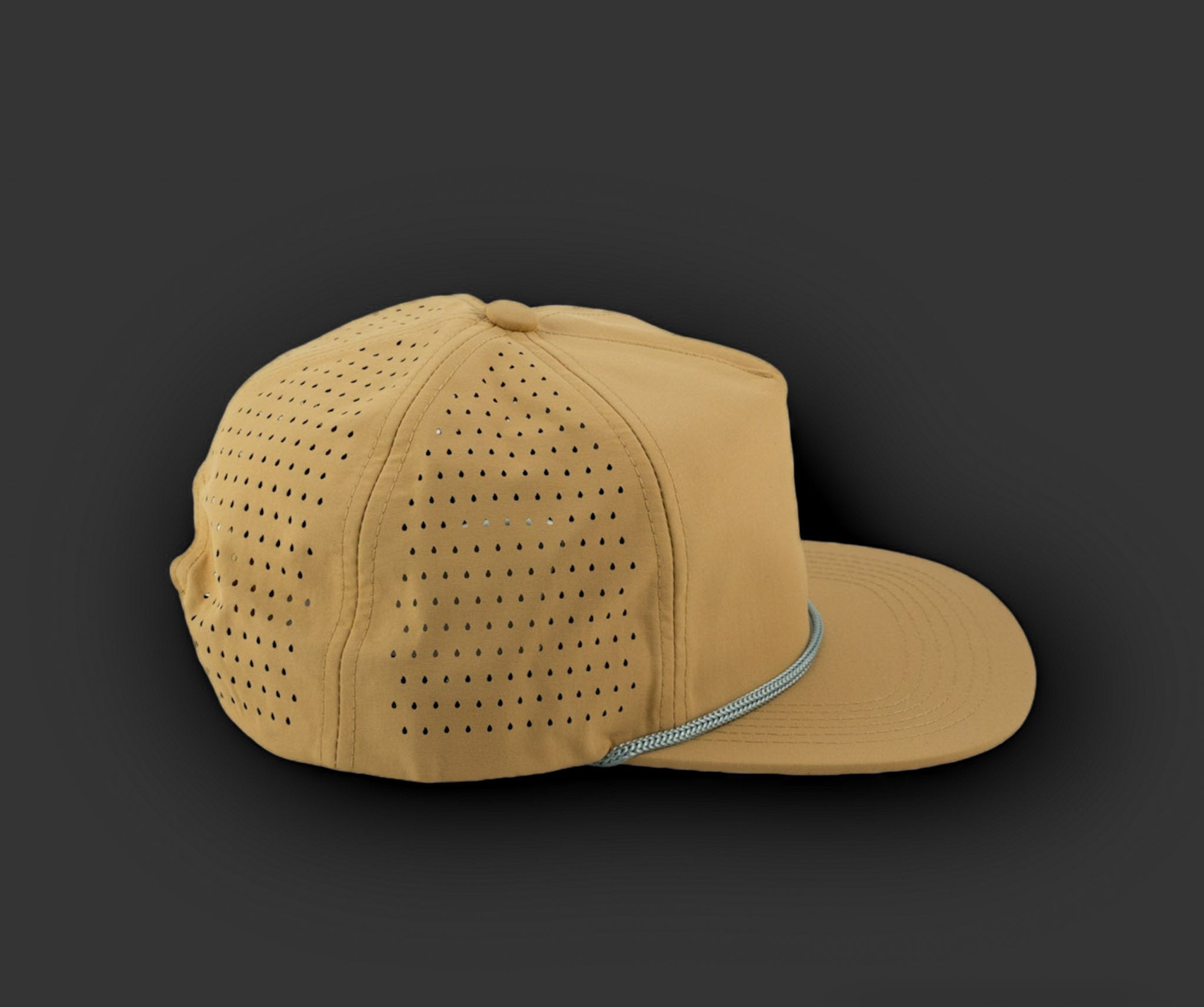 Perforated Straw / Silver Rope – Blank Rope Hats