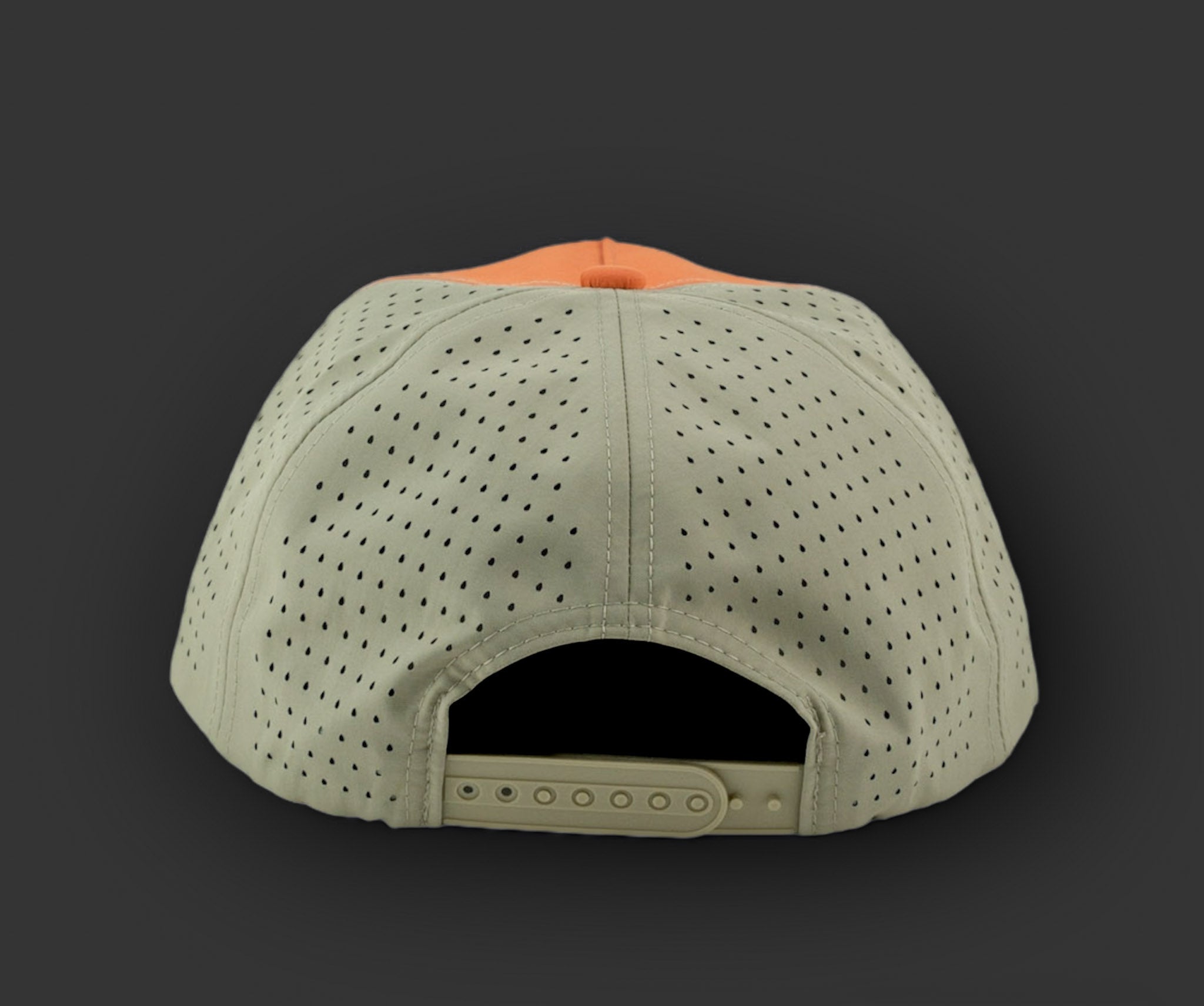 Perforated Orange-Tan / Green Rope – Blank Rope Hats