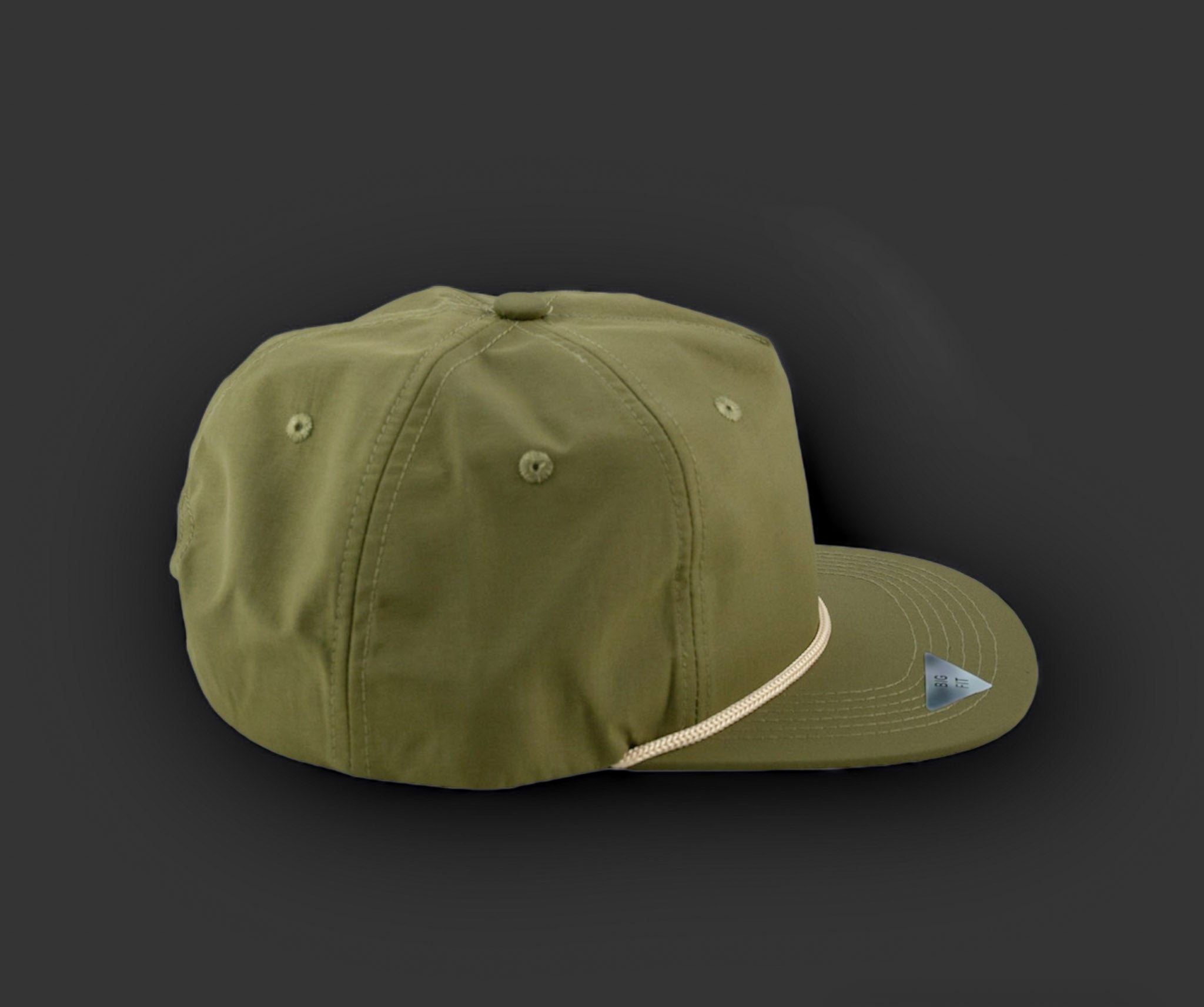 Big Fit Moss Green / Tan Rope – Blank Rope Hats