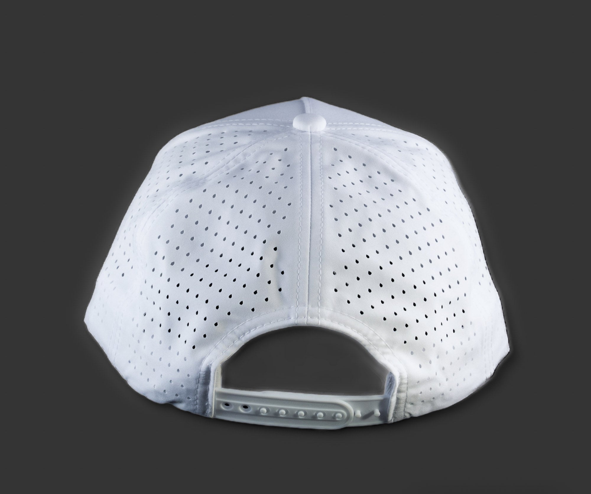 Perforated Structured White / Black-White Rope – Blank Rope Hats