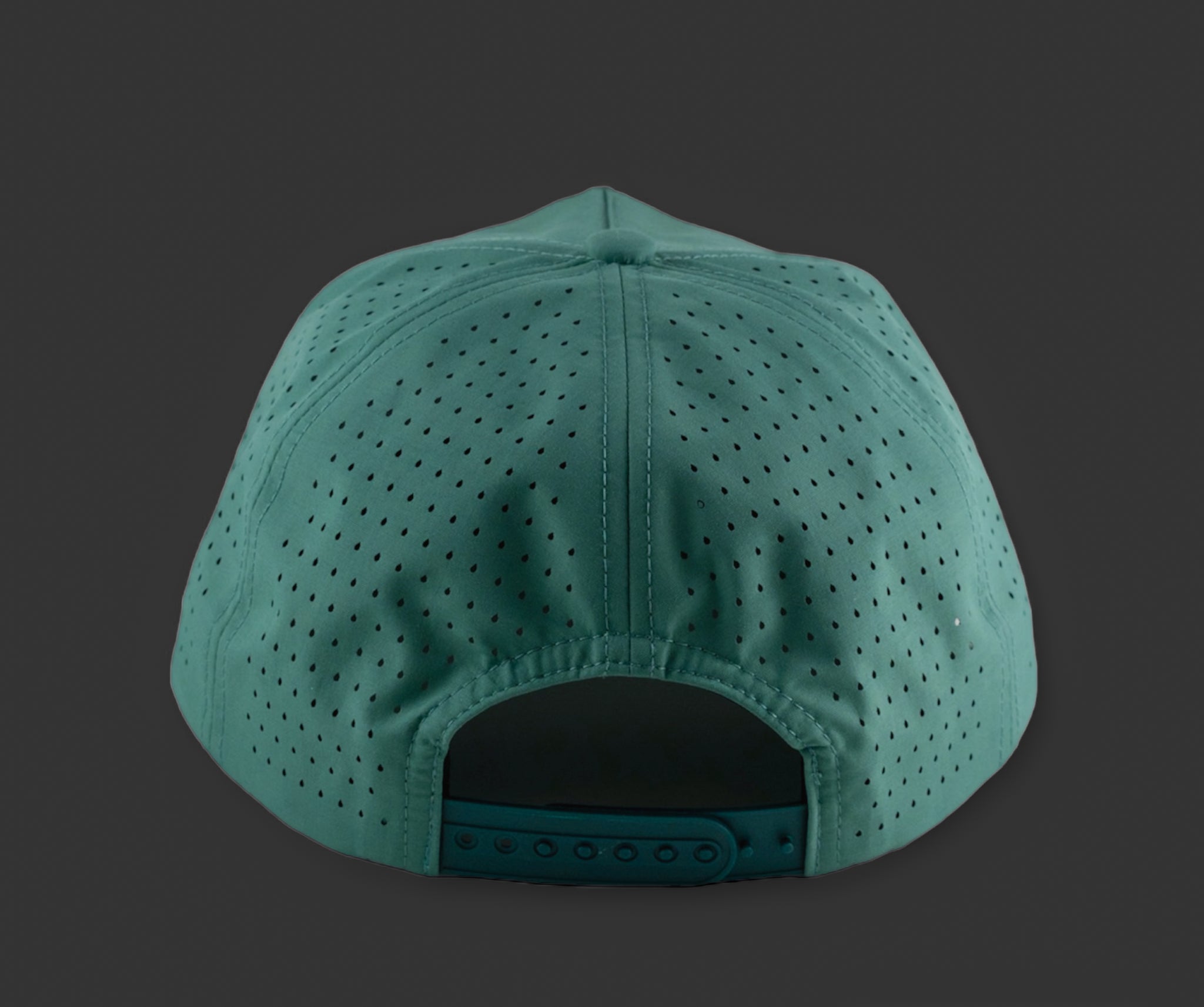 Perforated Pine Green / Orange/Black Rope – Blank Rope Hats