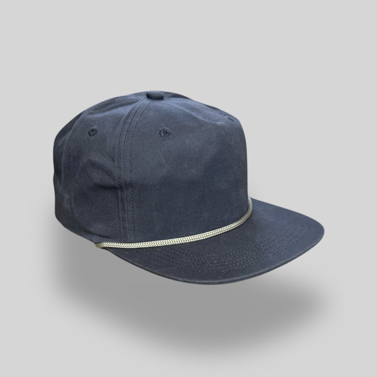 Waxed Canvas Dark Slate / Tan Rope – Blank Rope Hats