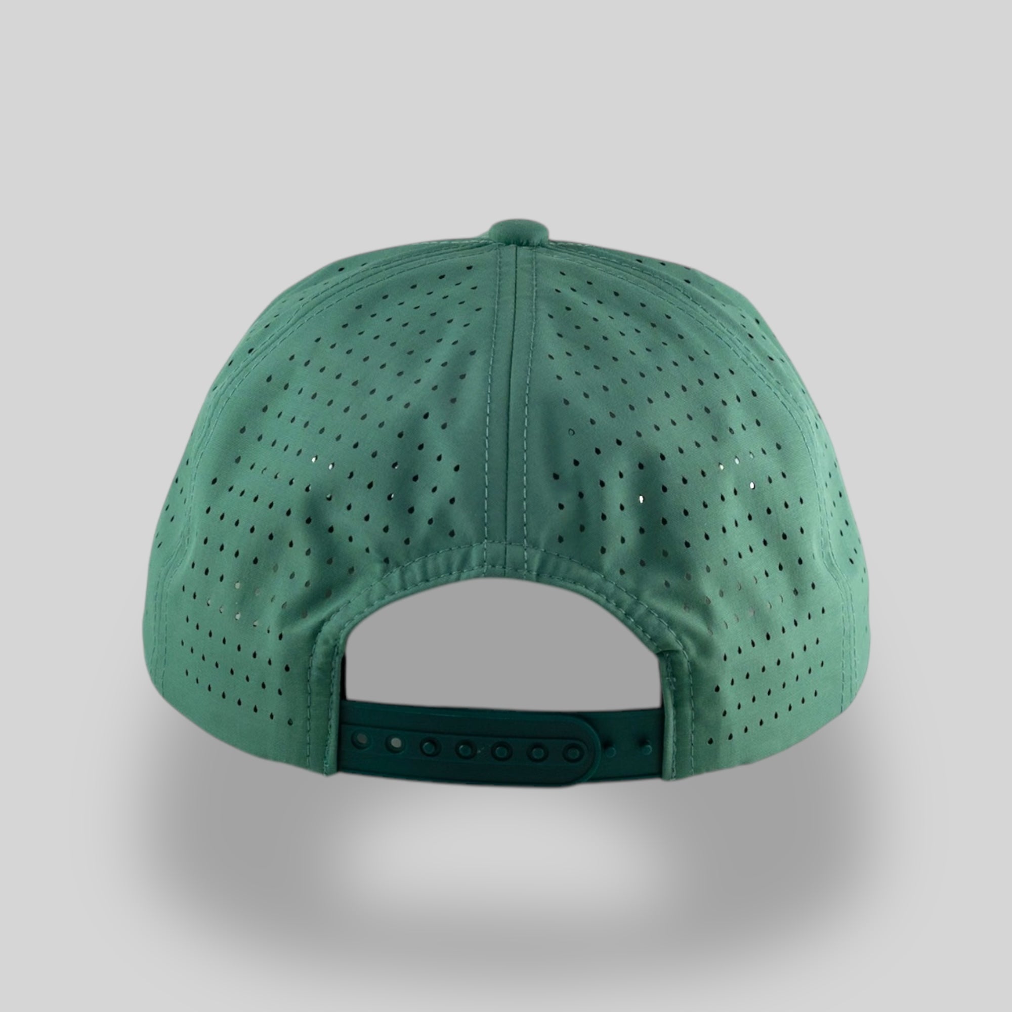 Perforated Pine Green / Orange/Black Rope – Blank Rope Hats