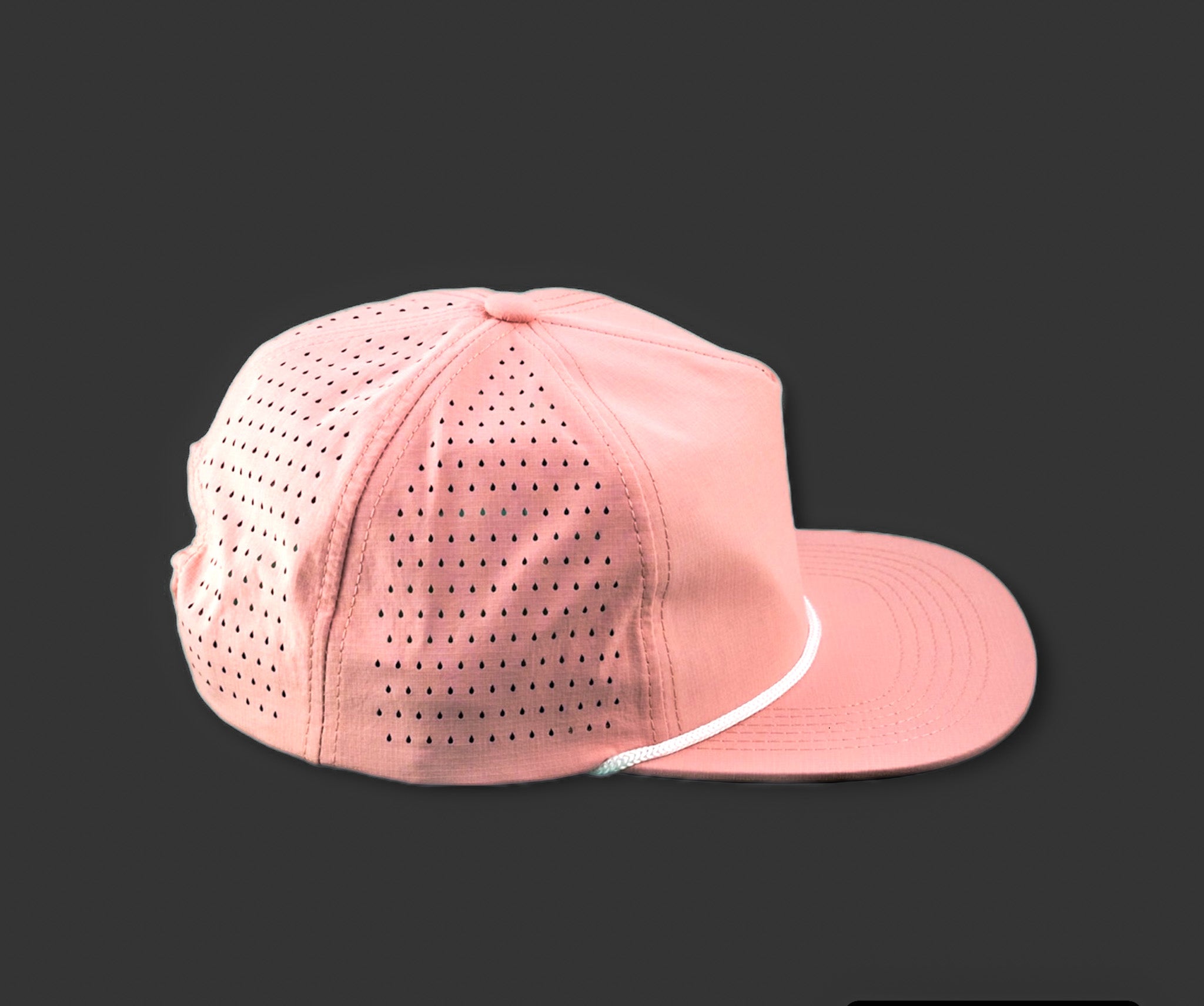 Perforated Nylon Ripstop Rosa Pink / White Rope – Blank Rope Hats