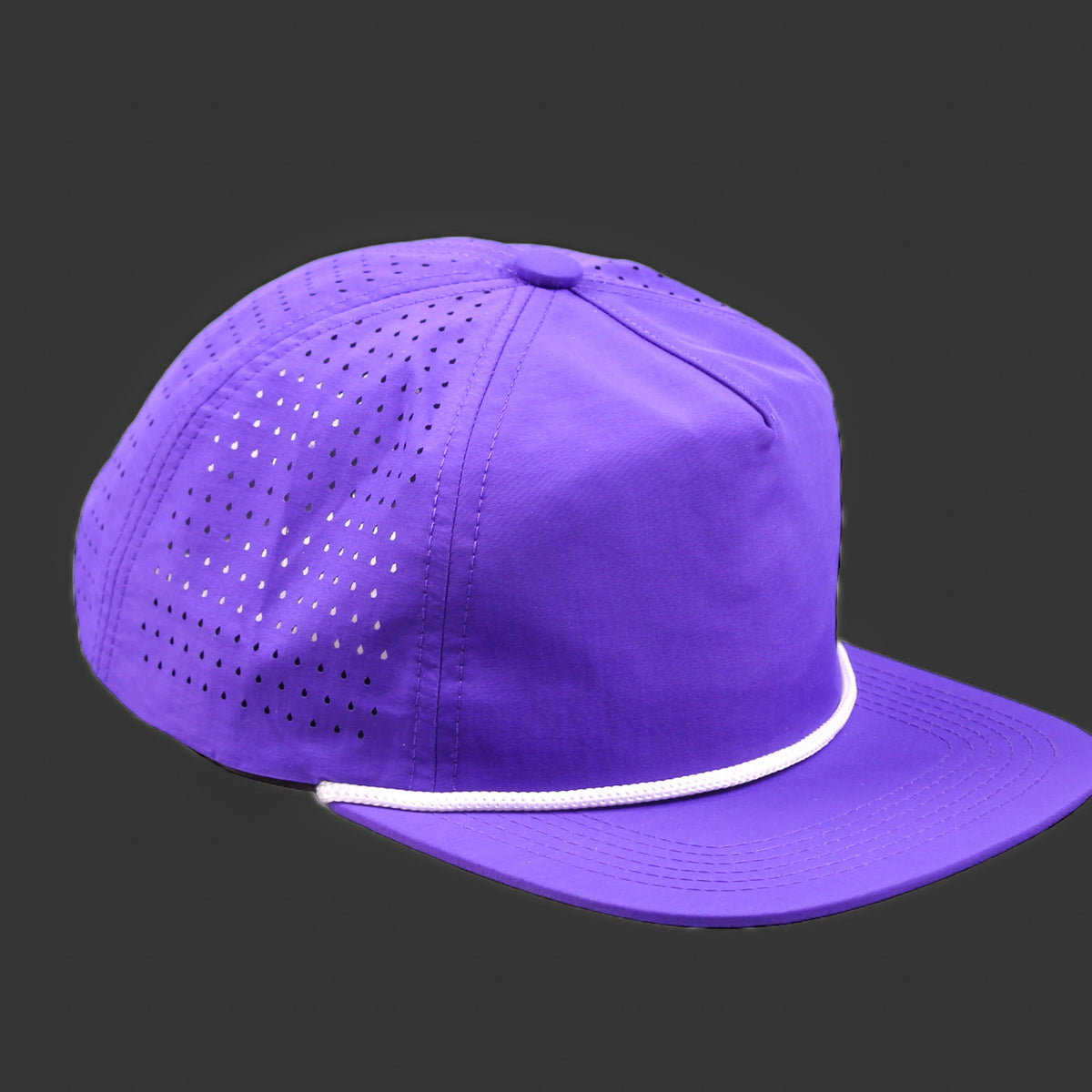 Perforated Purple / White Rope ETA November – Blank Rope Hats