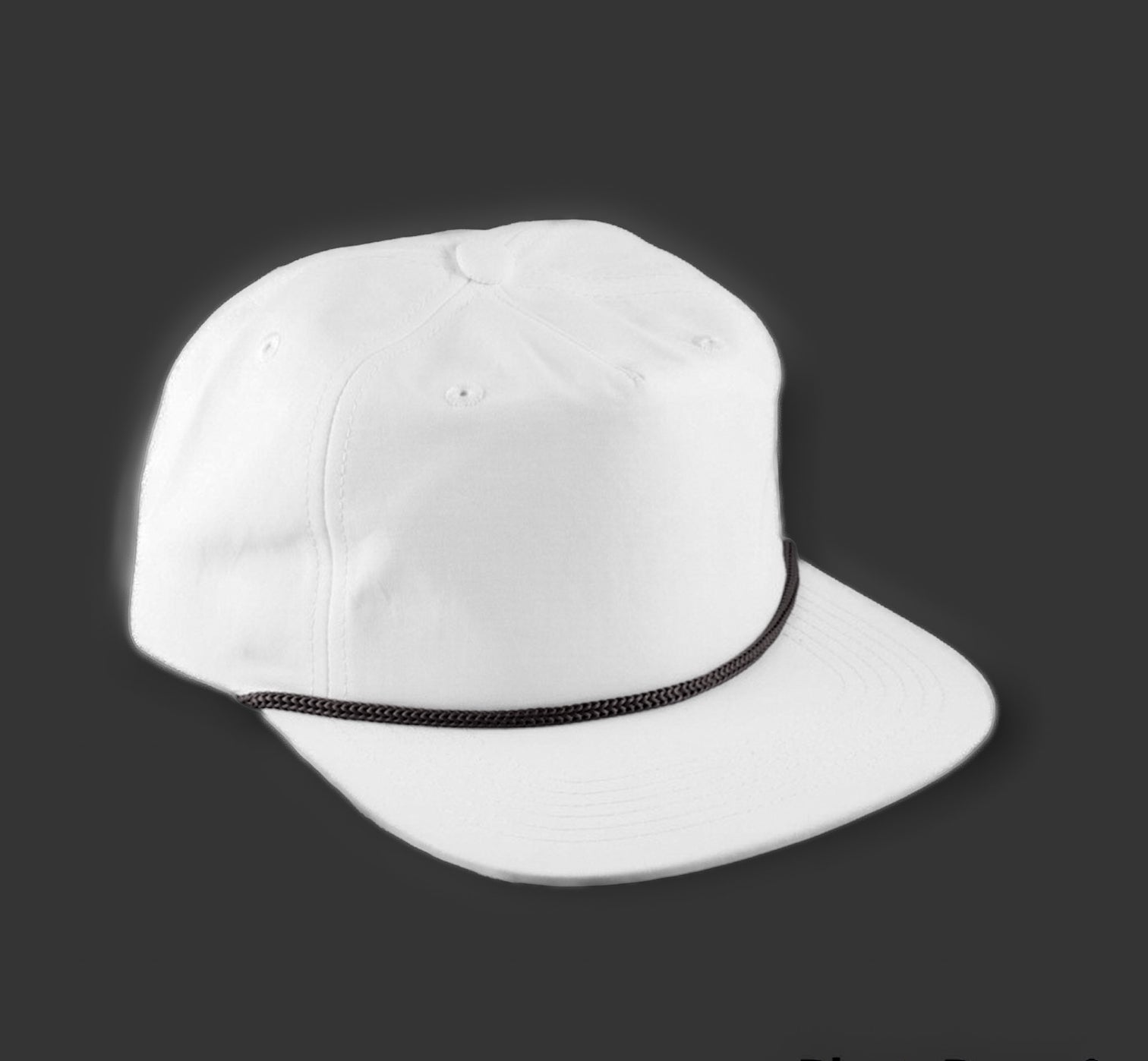 White / Black Blank Rope Hats