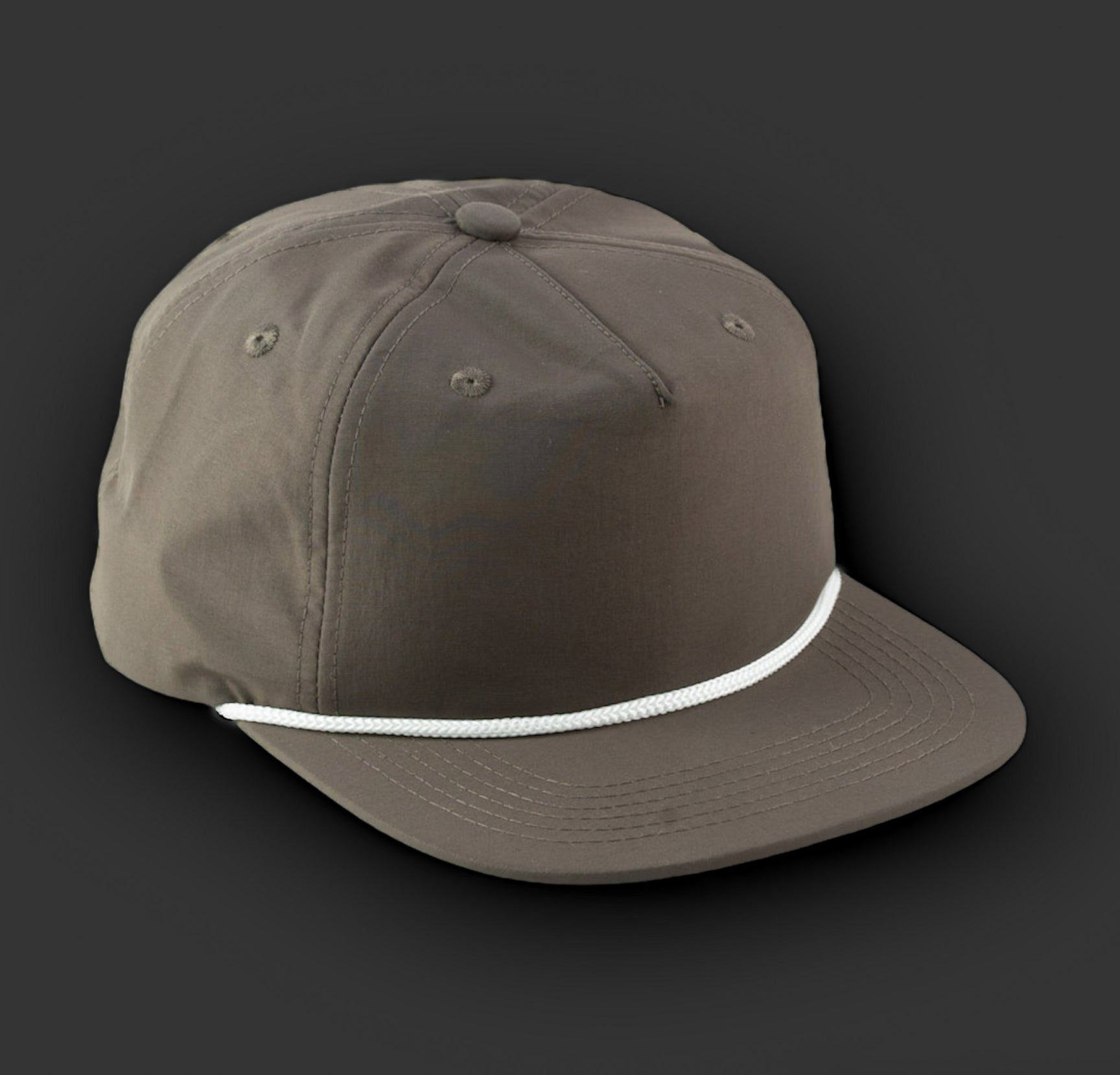 Brown / White Rope Blank Rope Hats